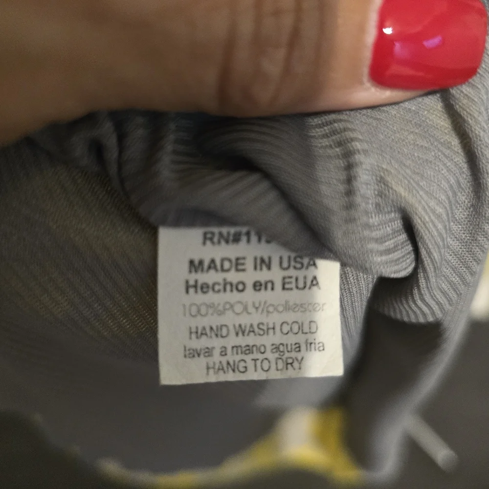 Francescas. Yellow and Gray Sleeveless Mini Dress - Picture 4 of 6